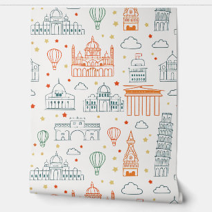 Modernes, elegantes europäisches Denkmal Wallpaper Tapete