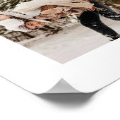 Modernes, elegantes Familienfoto Collage White Kee Poster (Ecke)