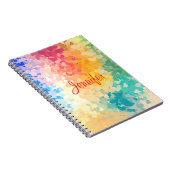 Modernes, elegantes, farbenfrohes, handgeschrieben notizblock (Rechte Seite)