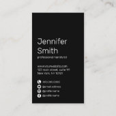 Modernes, elegantes Farbverlauf mit farbenfrohen h Visitenkarte (Rückseite)