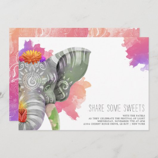 Modernes Elegantes Festival (Vorne/Hinten)