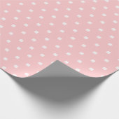 Modernes elegantes, festliches Rosa Lucky Clover M Geschenkpapier (Ecke)
