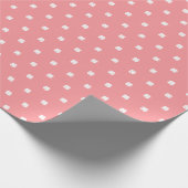 Modernes elegantes, festliches Rosa Lucky Clover M Geschenkpapier (Ecke)