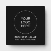 Modernes, elegantes Firmenlogo hier Vorlage Fotoplatte (Vorderseite)