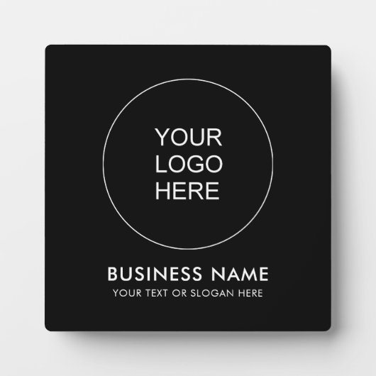 Modernes, elegantes Firmenlogo hier Vorlage Fotoplatte (Vorderseite)