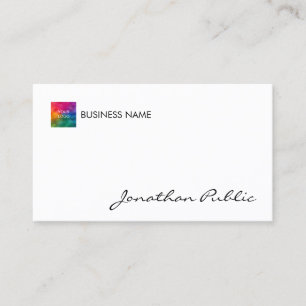 Modernes, elegantes Firmenlogo Visitenkarte