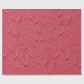 Modernes elegantes Flamingo Coral Pink Geschenkpapier (Flach)