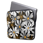 Modernes, elegantes, florales Abstraktes Muster Laptopschutzhülle (Vorderseite Links)