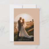 Modernes elegantes Foto Arch Danke Karte (Vorderseite)