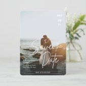 Modernes, elegantes Foto bei Hochzeiten spart das  (Stehend Vorderseite)