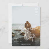 Modernes, elegantes Foto bei Hochzeiten spart das  (Vorderseite)