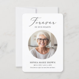 Modernes elegantes Foto Bereavement Beileid Beerdi Dankeskarte