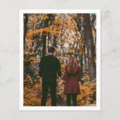 Modernes elegantes Foto-Budget Einladung zur Hochz (Rückseite)