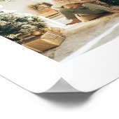 Modernes, elegantes Foto Collage Schwarz-weiß Keep Poster (Ecke)