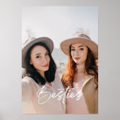 Modernes Elegantes Foto der Besties für die besten Poster (Vorne)
