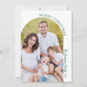 Modernes elegantes Foto Feiertagskarte (Vorderseite)