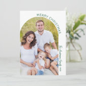 Modernes elegantes Foto Feiertagskarte (Stehend Vorderseite)