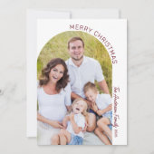 Modernes elegantes Foto Feiertagskarte (Vorderseite)