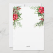 Modernes elegantes Foto Frohe Weihnachten (Rückseite)