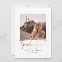 Modernes elegantes Foto für Abschlüsse