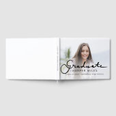 Modernes, elegantes Foto für den Abschluss Gästebuch (Voll)