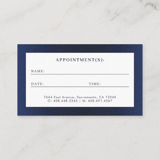 Modernes elegantes Foto für Dentist-Logos Visitenkarte (Rückseite)