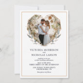 Modernes elegantes Foto für Hochzeiten Einladung (Vorderseite)