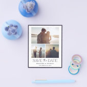 Modernes, elegantes Foto für Hochzeiten sparen das Flyer (Einzeln)