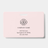 Modernes elegantes Foto für Mitarbeiter der Firma  Ausweis (Back)