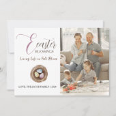 Modernes, elegantes Foto für Ostersegmente Feiertagskarte (Vorderseite)