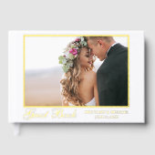 Modernes elegantes Foto Gästebuch (Vorderseite)