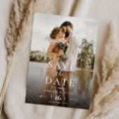Modernes elegantes Foto Hochzeit rettet das Datum Save The Date