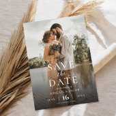 Modernes elegantes Foto Hochzeit rettet das Datum Save The Date