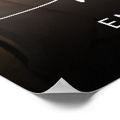 Modernes elegantes Foto Hochzeit Willkommen Poster (Ecke)