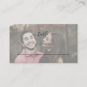 Modernes elegantes Foto-Hochzeitsflat Platzkarte (Vorderseite)