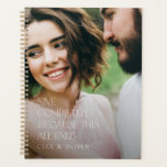 Modernes, elegantes Foto Liebe Planer<br><div class="desc">Moderne elegante Typografie Foto Liebe komplett,  weil dies alles endet moderne mädchenhafte Geschenk für ihn. Ideal für Jubiläum,  Geburtstag,  Hochzeit,  Valentinstag,  Mütter oder Väter Tagesgeschenk.</div>