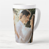 Modernes elegantes Foto Milchtasse (Rechte Ecke)