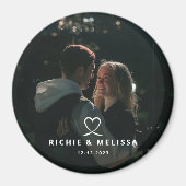 Modernes elegantes Foto mit benutzerdefiniertem Da Magnet (Vorne)