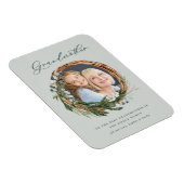 modernes elegantes Foto mit Blattwerk Magnet (Rechte Seite)