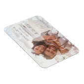 Modernes elegantes Foto-Overlay Minimalistisch Magnet (Rechte Seite)