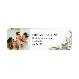 Modernes, elegantes Foto & Pine Treff Weihnachten