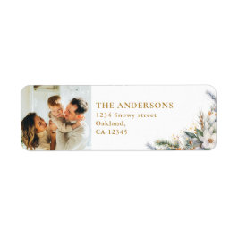 Modernes, elegantes Foto & Pine Treff Weihnachten