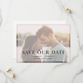 Modernes & elegantes Foto Save The Date