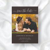 Modernes elegantes Foto Save the Date