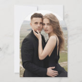 Modernes elegantes Foto Save the Date Einladung (Rückseite)