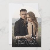 Modernes elegantes Foto Save the Date Einladung (Vorderseite)
