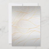 Modernes elegantes Foto Save the Date Gold Script Einladung (Rückseite)