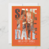 Modernes elegantes Foto Save the Date Hochzeit Einladung (Vorderseite)