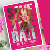 Modernes elegantes Foto Save the Date Hochzeit Einladung