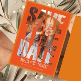 Modernes elegantes Foto Save the Date Hochzeit Einladung